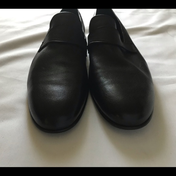 Brioni Mens Dress Black Leather Loafers